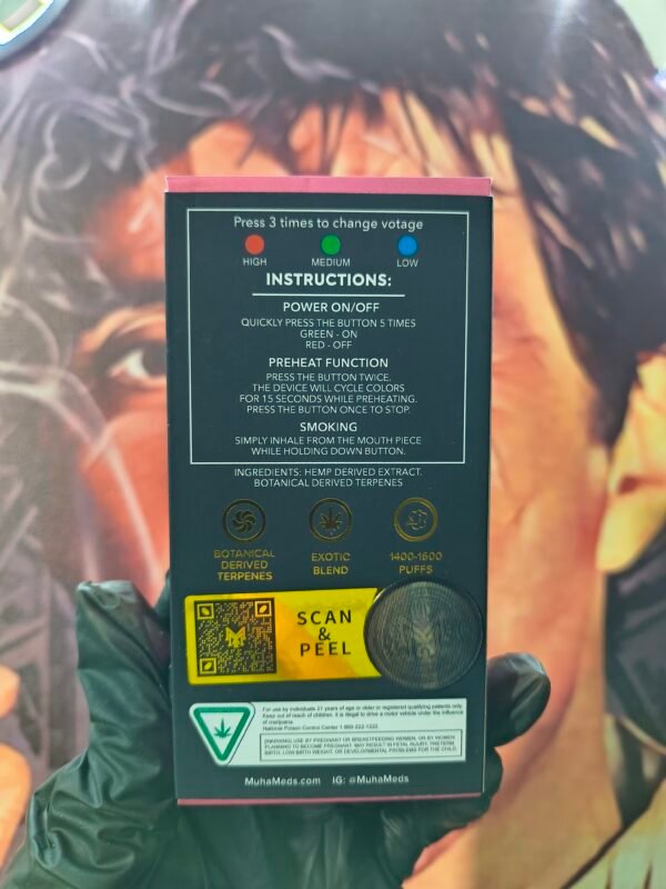 MUHA MEDS WHITE RASPBERRY V2 (INDICA) 3.5gr