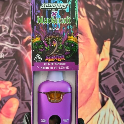 BLACK MAMBA 3 SLUGGERS HIT X BLACKCRAFT GRAPE APE & BLACK MAMBA (HYBRID & INDICA) 2gr