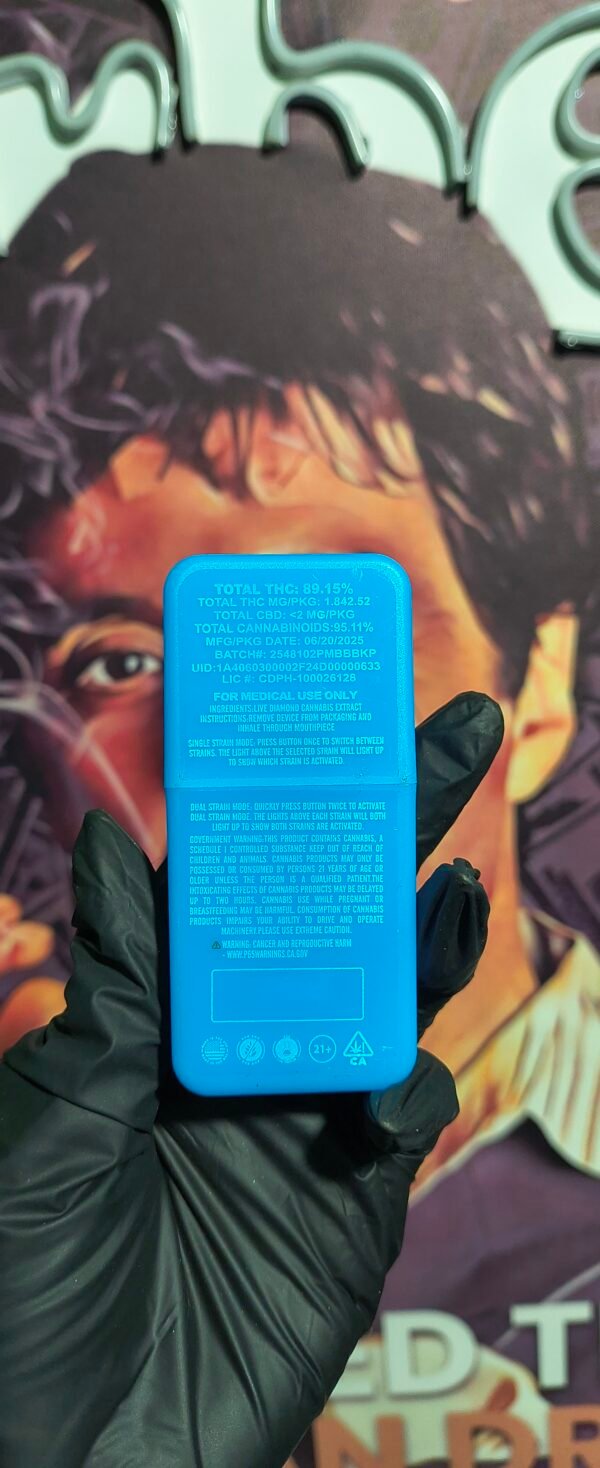 BLUEBERRY BOOSTED 2 PACK MAN SWITCH BLUEBERRY BOOSTED & BUBBA KUSH PEAK (HYBRID & INDICA) 2gr