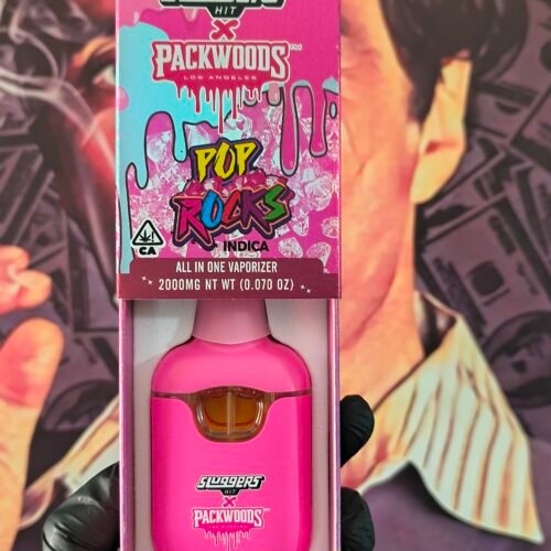 POP ROCKS 3 SLUGGERS HIT X PACKWOODS PASSIONFRUIT & POP ROCKS (HYBRID & INDICA) 2gr