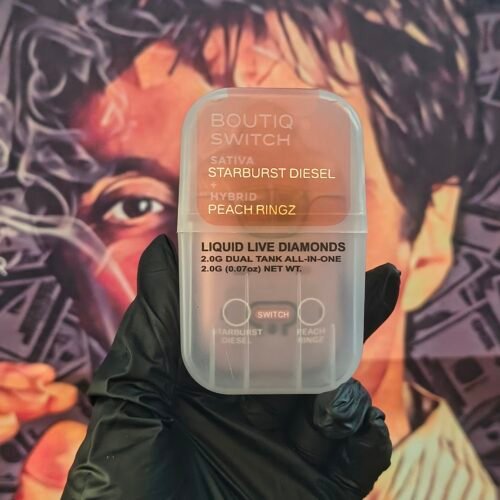 STARBURST DIESEL & PEACH RINGZ 3 BOUTIQ SWITCH V3 STARBURST DIESEL & PEACH RINGZ (SATIVA & HYBRID) 2gr