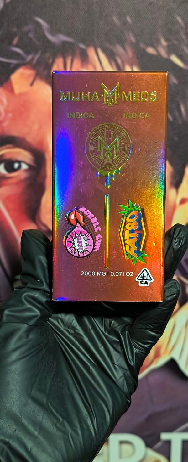 FATSO & BUBBLE GUM BURST 1 MUHA MEDS DUAL FATSO & BUBBLE GUM BURST (INDICA & INDICA) 2gr