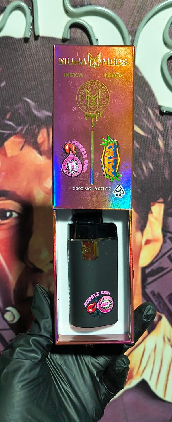 FATSO & BUBBLE GUM BURST 3 MUHA MEDS DUAL FATSO & BUBBLE GUM BURST (INDICA & INDICA) 2gr