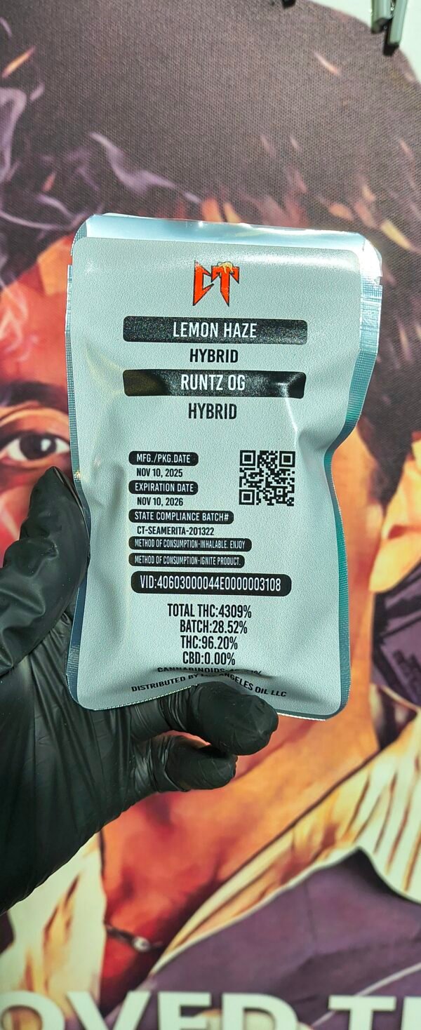 CT LEMON HAZE & RUNTZ OG (HYBRID & HYBRID) 3gr