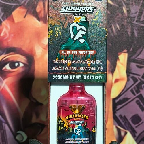 Monkey masacre & Jack Skellington 3 SLUGGERS X HALLOWEEN MONKEY MASSACRE & JACK SKELLINGTON (HYBRID & SATIVA) 2gr