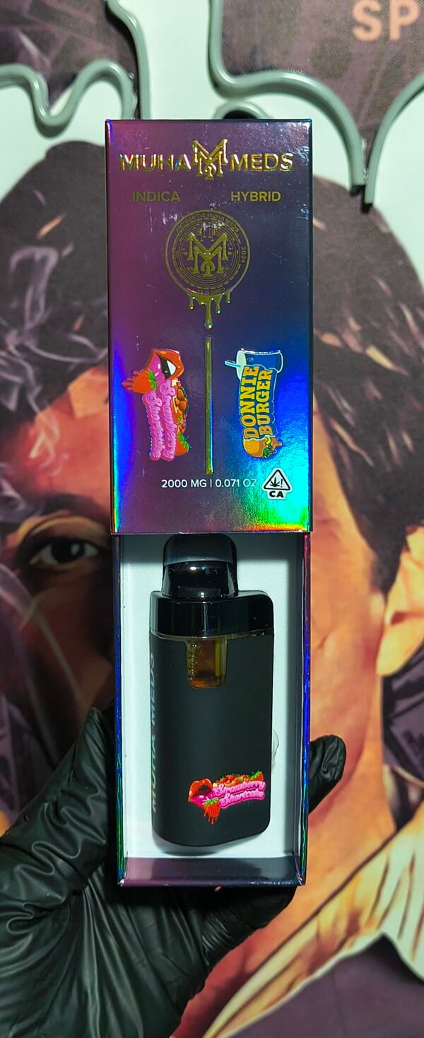 STRAWBERRY SHORTCAKE & DONNIE BURGER 3 MUHA MEDS DUAL DONNIE BURGER & STRAWBERRY SHORTCAKE (INDICA & HYBRID) 2gr