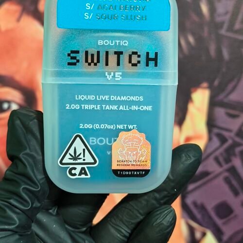 BOUTIQ SWITCH V2 BLUE MATCHA,ACAI BERRY & SOUR SLUSH (SATIVA, SATIVA& SATIVA) 2gr