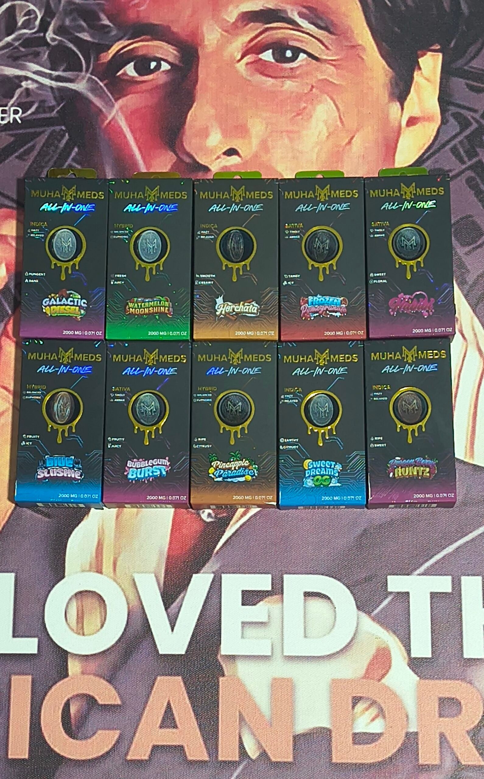 LOGO MUHA MEDS V4 MUHA MEDS V4 BIUE SLUSHIE (HYBRID) 2gr