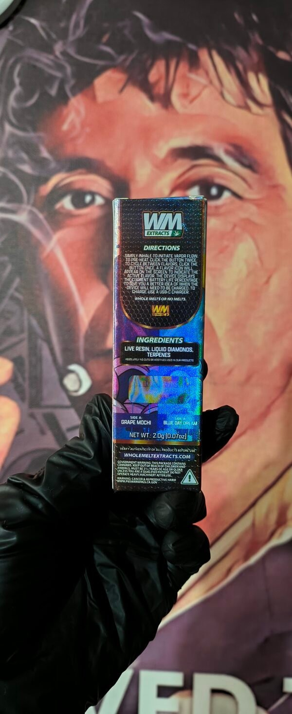 GRAPE MOCHI 2 WHOLE MELT BLUE DAY DREAM & GRAPE MOCHI (SATIVA & HYBRID) 2gr