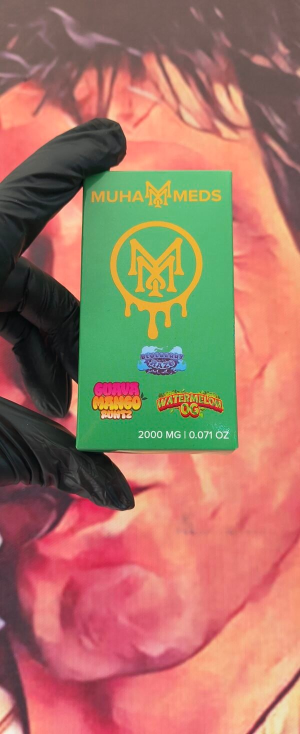 MUHA MEDS TRIPLE BLUEBERRY HAZO & GUAVA MANGO RUNTZ & WATERMELON OG (INDICA & SATIVA & HYBRID) 2gr
