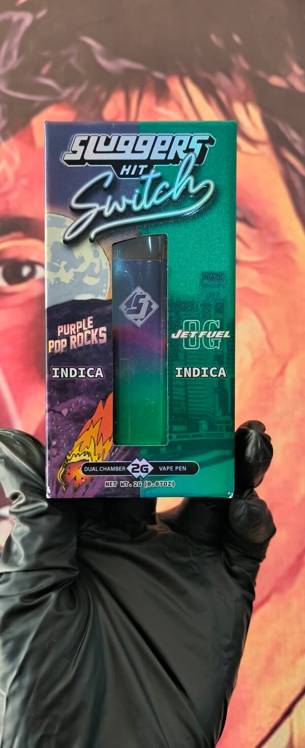 PURPLE POP ROCKS 1 SLUGGERS DUAL PURPLE POP ROCKS & JET FUEL OG (INDICA & INDICA) 2gr